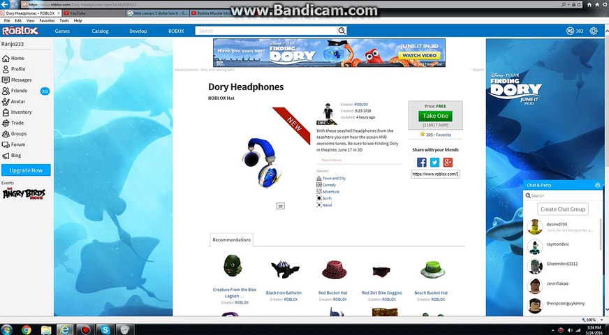 dory headphones roblox cosas para ponerme