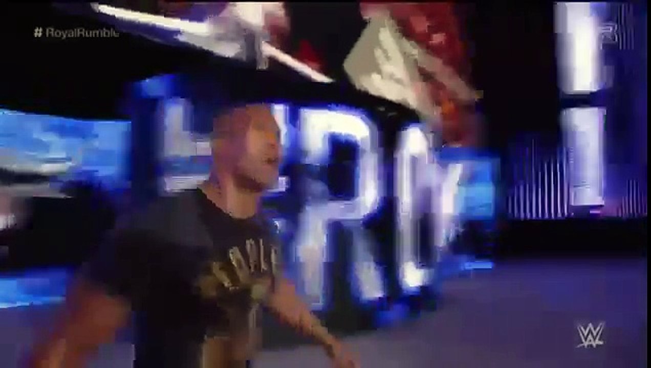 Roman reigns won the Royal Rumble,The rock cameout and help Roman Reigns