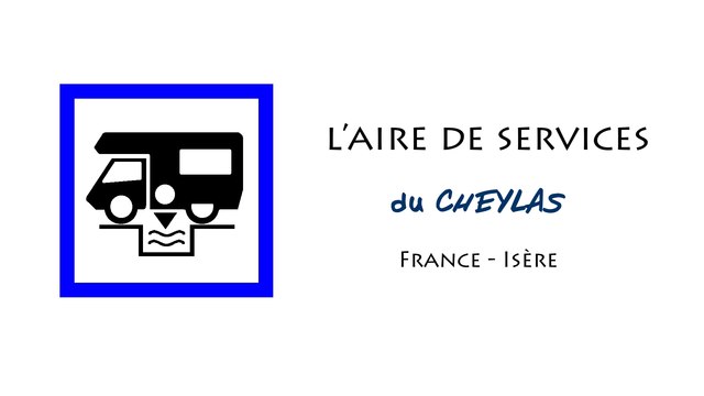 Aire de services pour camping-cars du Cheylas en Isère (France)