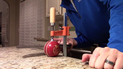 What is inside a red cricket ball?