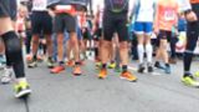 Les coureurs du semi-marathon avant le départ