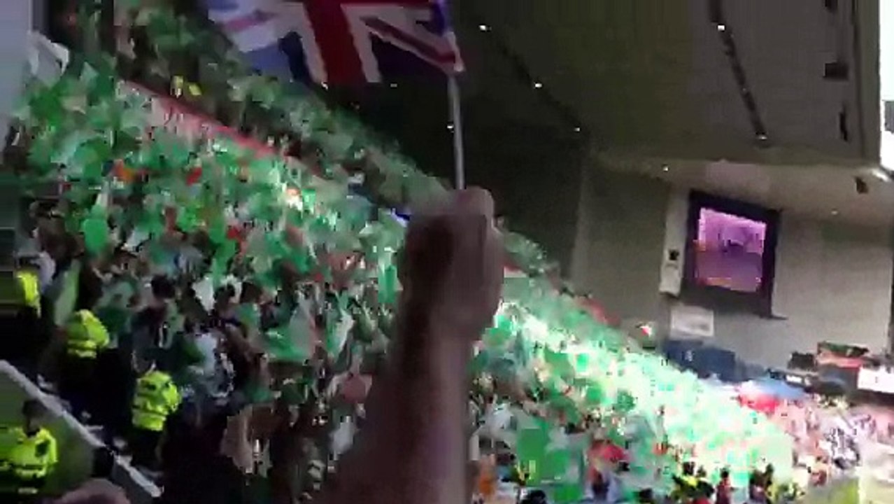 Rangers 3-2 Celtic (25/3/12) fans sing penny arcade