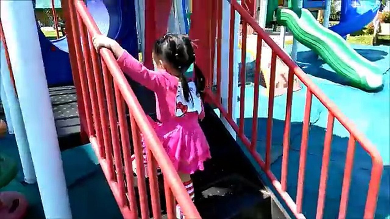 Outdoor Playground Fun for Children - Family Park with Slides, Disney Mickey Mouse