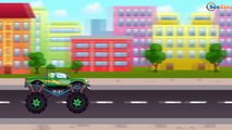 ✔ Le Camion Monstre, Voiture de course pour enfants. Dessin animé voiture.  Tiki Taki Voitures ✔