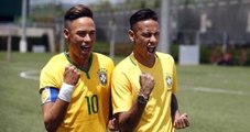 Neymar, Balmumu Heykeliyle Bir Araya Geldi