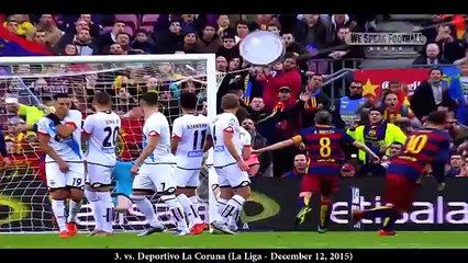 Lionel Messi - 7 Free Kick Goals 15-2016 !
