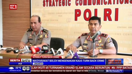 Masyarakat Boleh Pakai Kaos Turn Back Crime