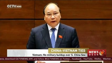 Vietnam PM says country not pursuing military buildup in South China Sea