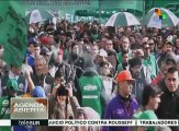 Miles de obreros argentinos rechazan veto del pdte. a Ley Antidespidos