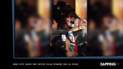 Brad Pitt sauve une petite fille écrasée par la foule (vidéo)