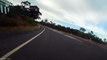 Motorcyclist narrowly misses kangaroo