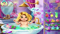 Rapunzel Baby Bath Game- Our Cute Little Princess Needs a Nice Warm Bubble Bath