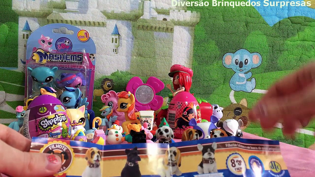 Shopkins Littlest Pet Shop Strawberry Shortcake Fofis My Little Pony Friendship Is Magic