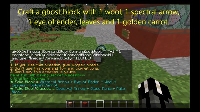 Ghost Blocks | Minecraft One Command