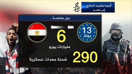 أمنستي: دول أوروبية تخرق حظر توريد الأسلحة لمصر