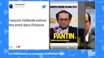 François Hollande estime être entré dans l'histoire : les internautes se moquent