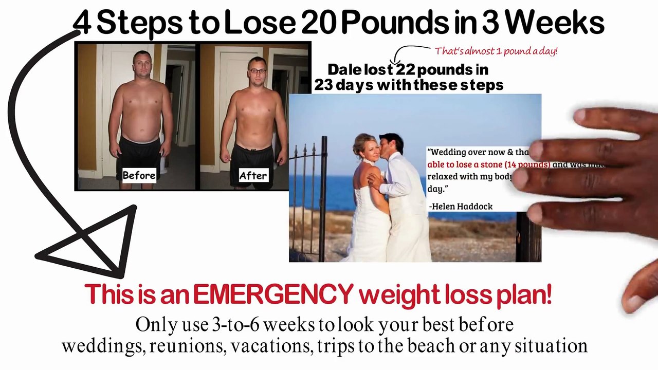 EMERGENCY Diet  Lose 20 Pounds in 3 weeks or... 22 lbs. in 23 days like he did