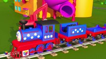 Shapes for kids children grade 1. Learn 3D shapes (geometric solids) with Choo-Choo Train - part 1