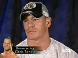 Chris Benoit Tributes From WWE Raw - John Cena