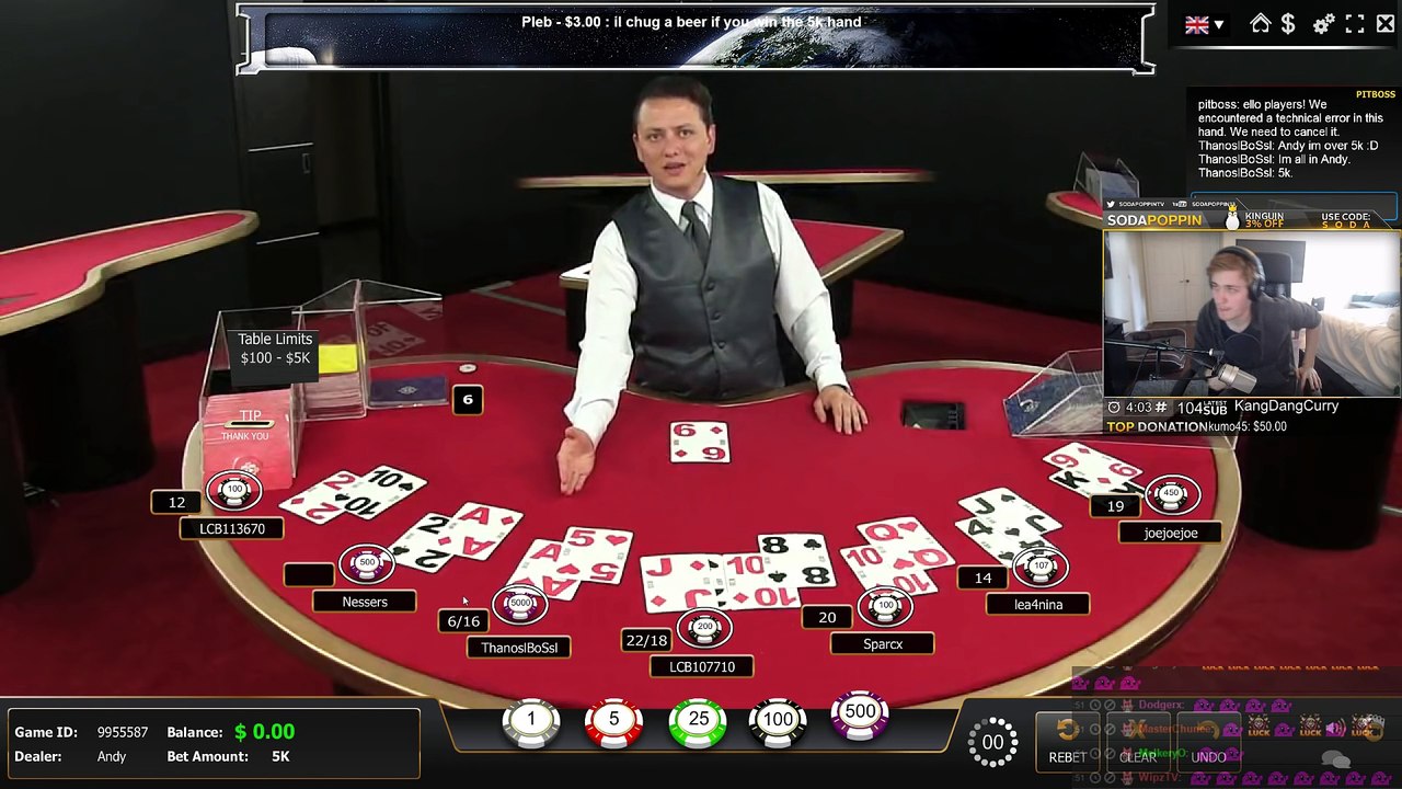 $5000 BET (real money) online gambling - Did he win or lose-