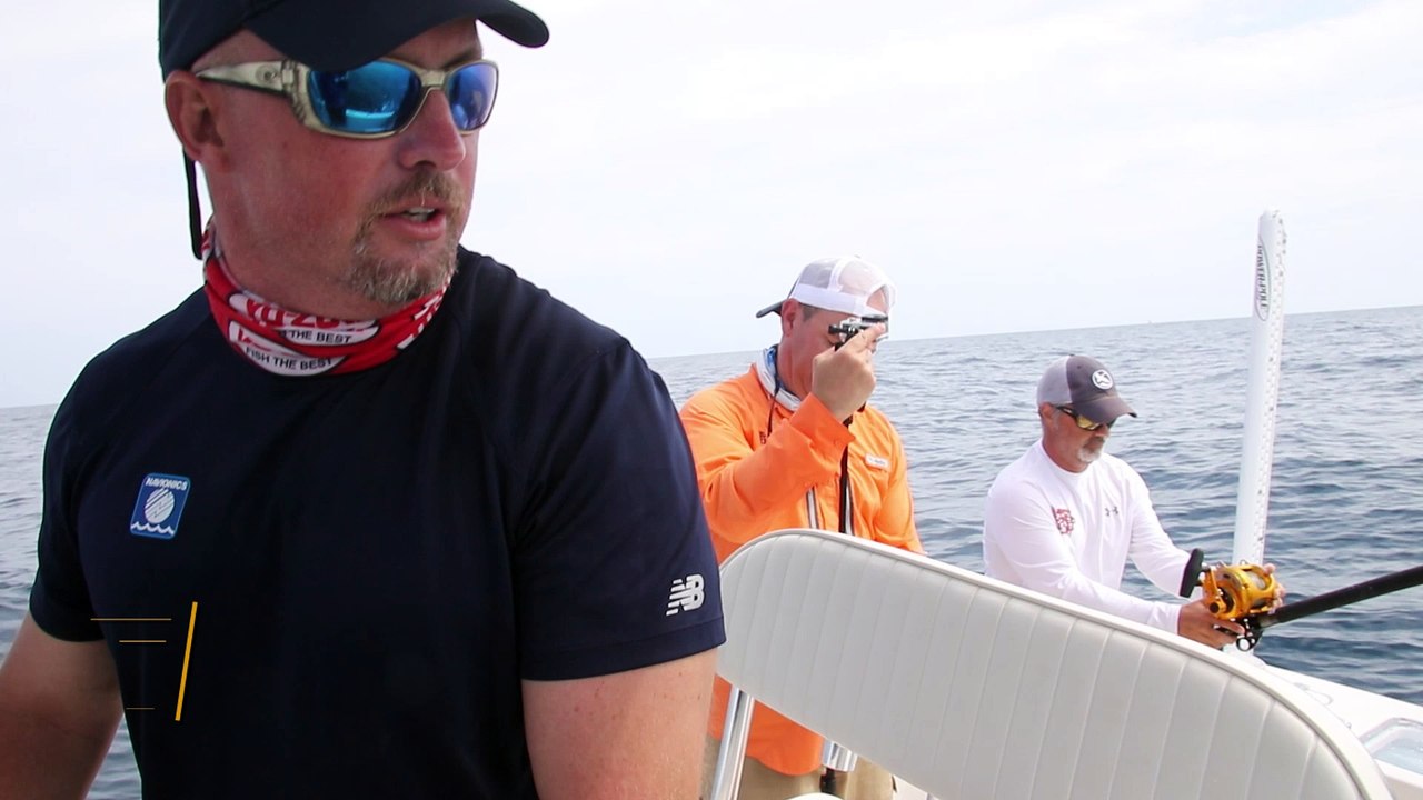 Grappling with a 300-pound Grouper