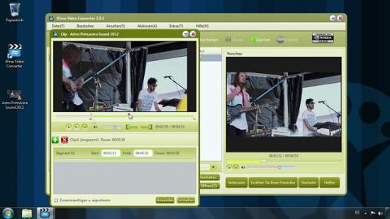 Videos bearbeiten und konvertieren mit 4Free Video Converter
