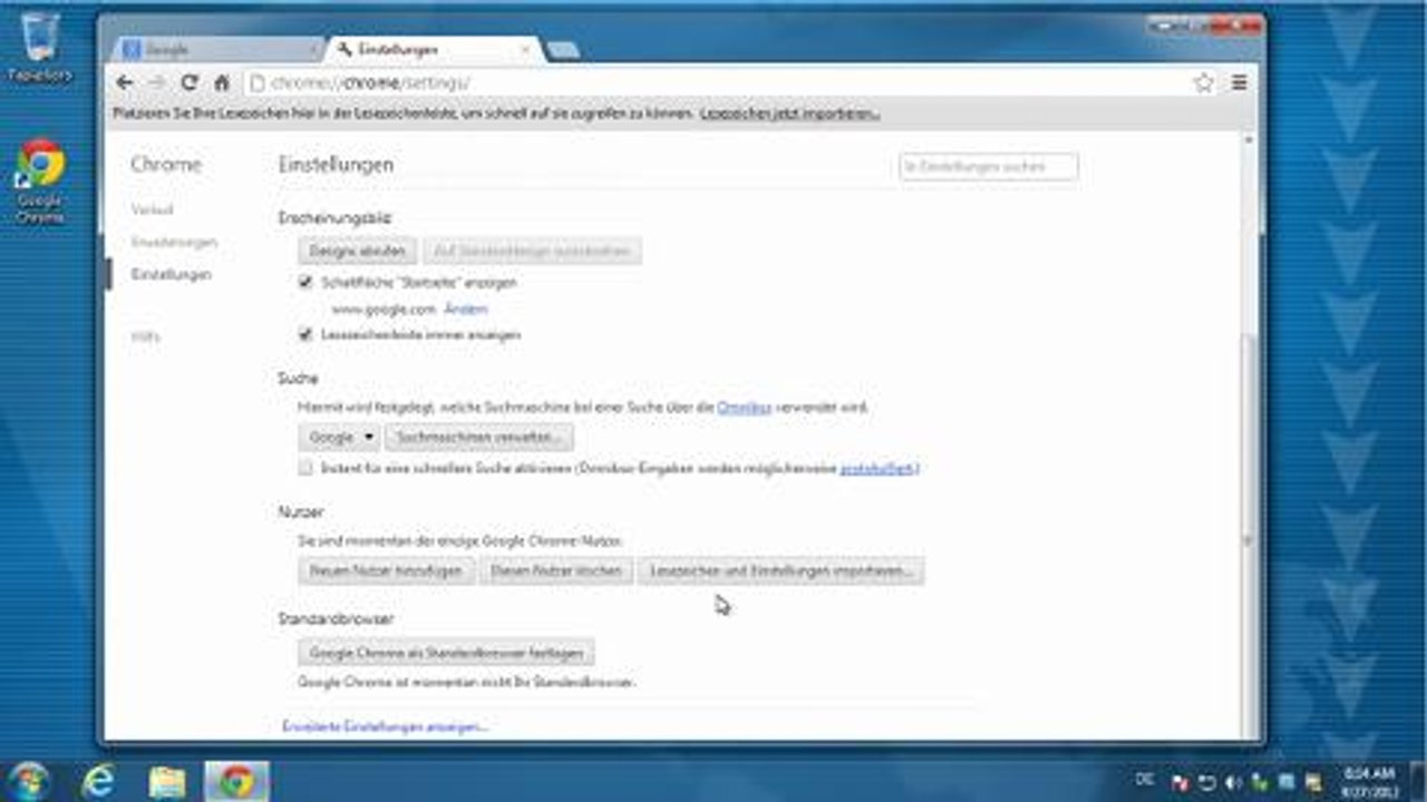 Video: Die Einstellungen von Google Chrome