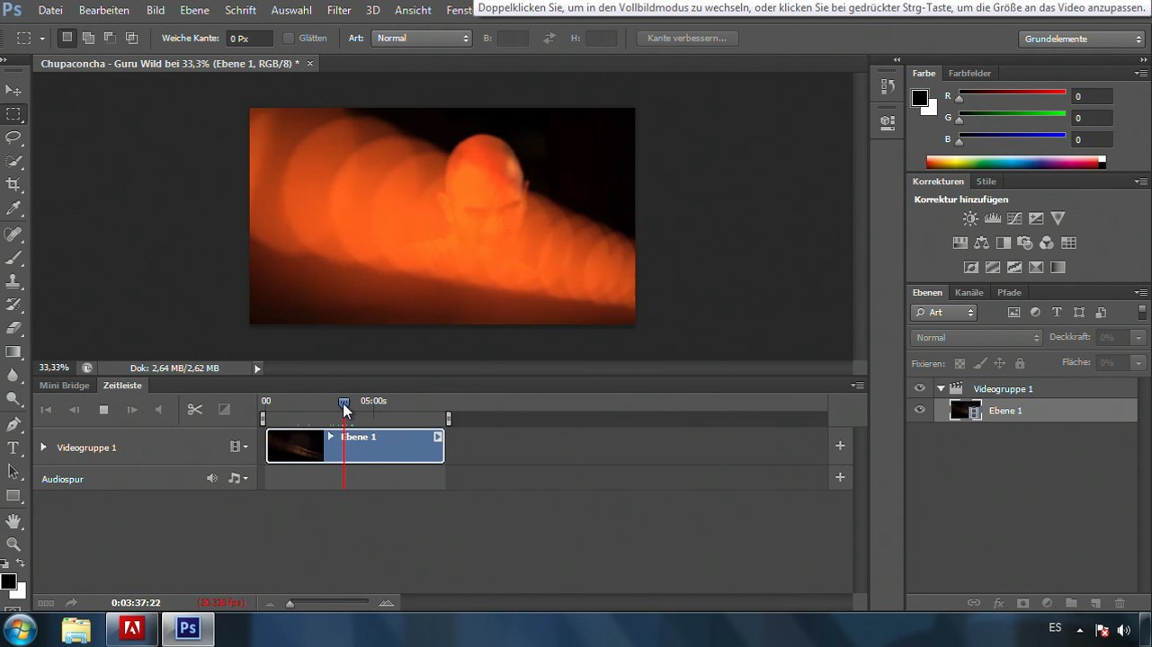 Videobearbeitung in Photoshop CS6
