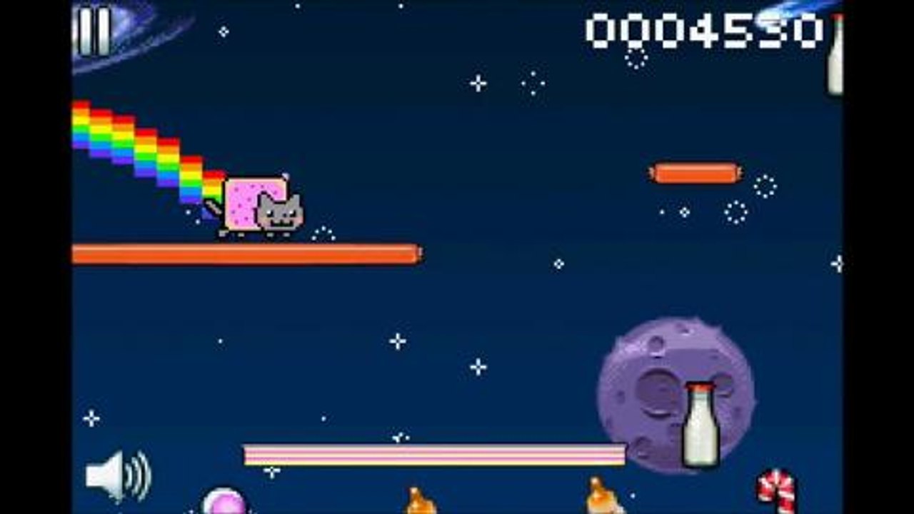 Nyan Cat Lost In Space: Hüpfvergnügen mit einer gefräßigen Katze