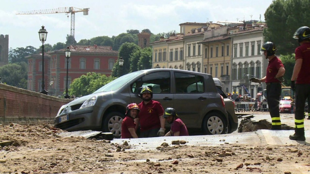 Italie: 200 mètres de quai s'écroulent près du Ponte Vecchio à Florence