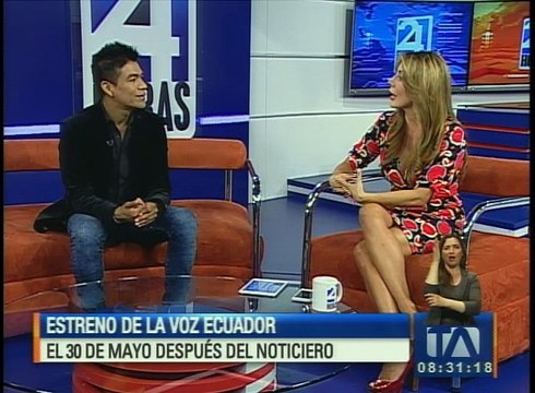 Américo nos cuenta detalles del estreno de La Voz Ecuador