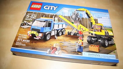Lego City 60075 Excavator and Truck - Lego Speed Build Review