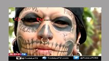 Joven se tatuó hasta los ojos para completar aspecto cadavérico-Mas Que Noticias-Video