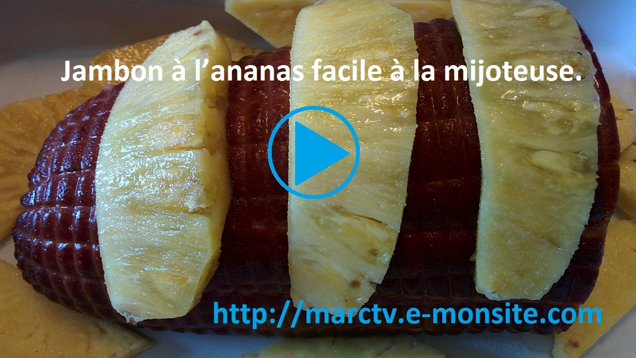 Jambon à l'ananas facile à la mijoteuse.