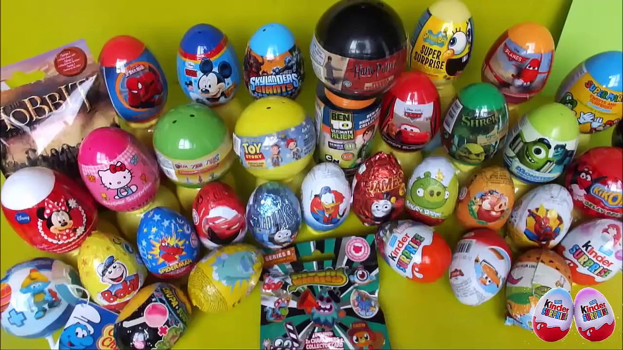 Play Doh Eggs Peppa Pig Surprise Egg Angry Birds Mickey Mouse Thomas & Friends Cars 2 Surprise Eggs