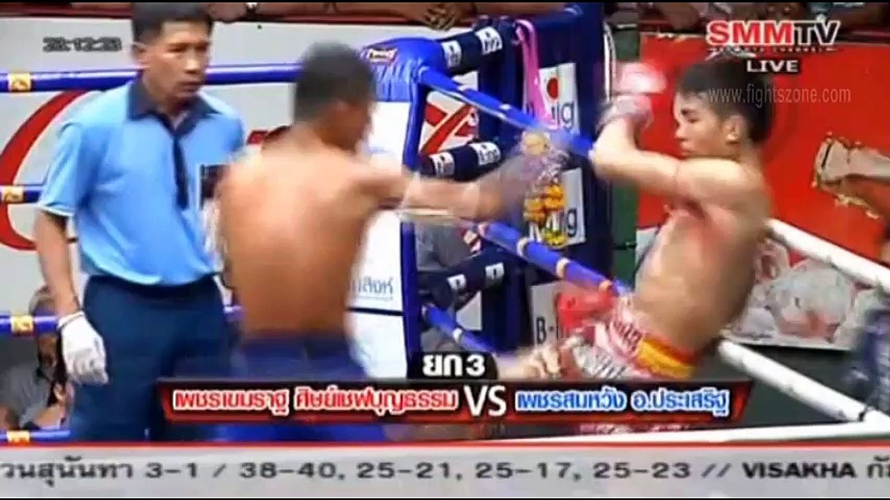 เพชรเขมราช ศิษย์เชฟบุญธรรม Vs เพชรสมหวัง อ.ประเสริฐ | Phetkemarat Vs Phetsomwhang, Rajadamnern 25 May 2016