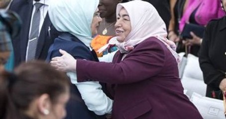 Emine Erdoğan ve Semiha Yıldırım, Afrika Günü'nde Buluştu