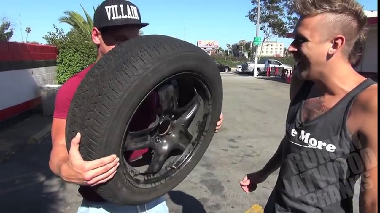 Stealing Car Tires Prank!!