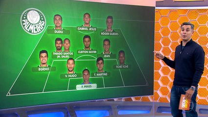 Veja provável time do Palmeiras hoje contra o Fluminense