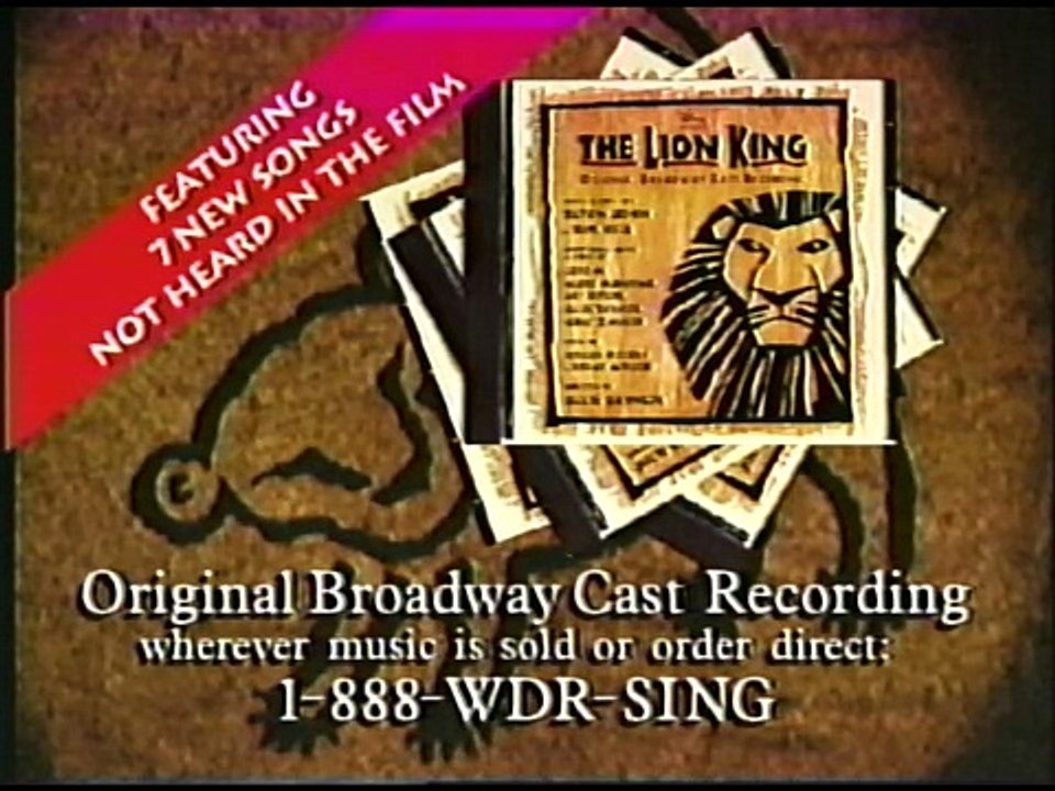 Opening to The Lion King II: Simba's Pride 1998 VHS