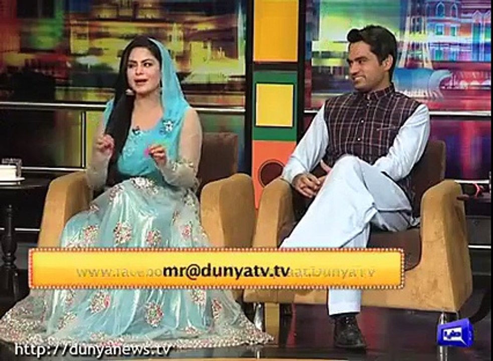 Mazaq Raat on Dunya News - 25 May 2016 P 3/5 | Veena Malik and Asad Khan Khattak