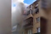Une famille obligée de sauter par la fenêtre pour échapper à l’incendie!