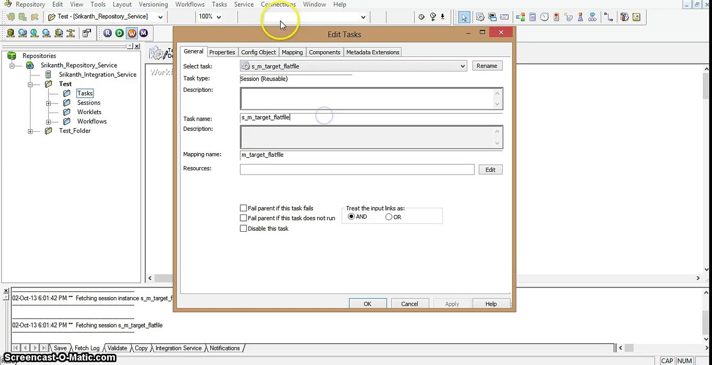 Command task in Informatica