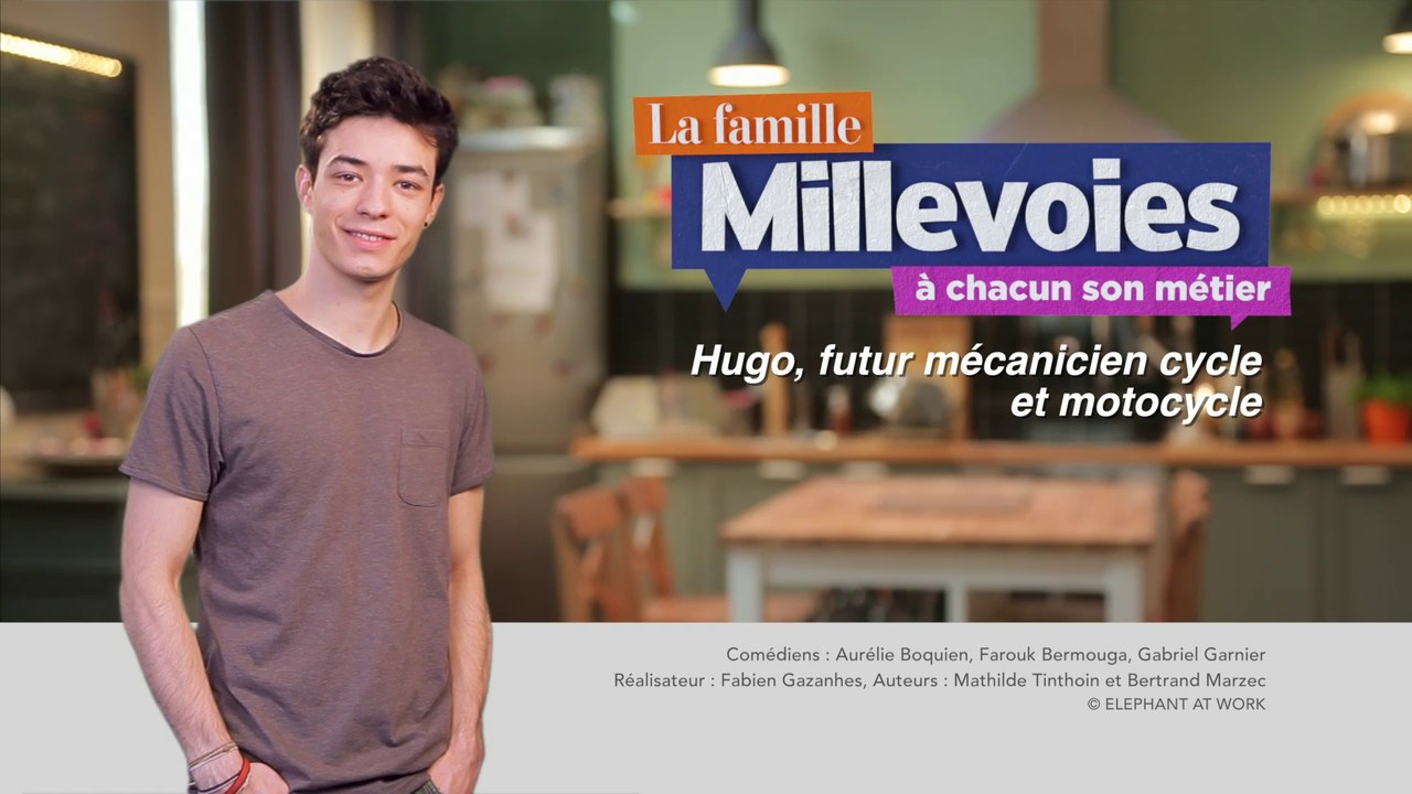 La Famille Millevoies, à chacun son métier : Hugo, futur mécanicien cycle et motocycle