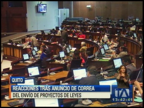 Asambleístas a favor y en contra de anuncio sobre envío de proyecto de Ley de Herencias y Plusvalía
