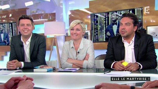 Mathilde Seigner apprend en direct la mauvaise vanne de Laurent Laffitte sur Woody Allen au festival de Cannes!