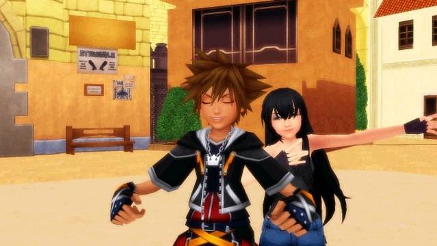 me and sora sing Anything you can do I can do better kh mmd