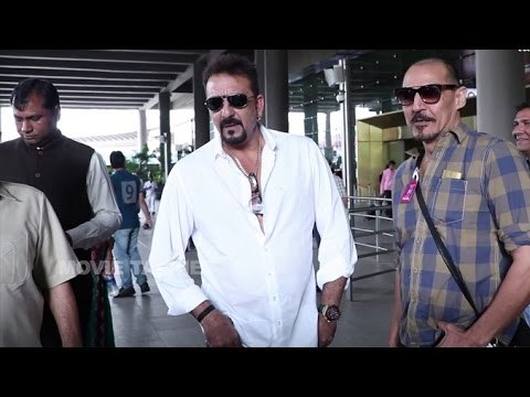 Sanjay Dutt Spotted At Mumbai International Airport