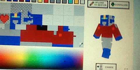 year of the transformers day 25 I make a custom minecraft optimus prime skin part 4
