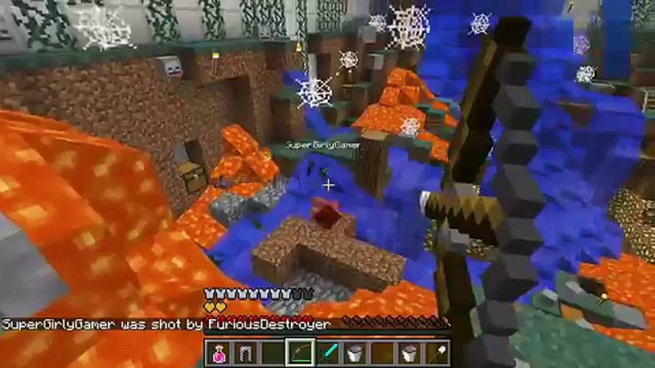 PAT And JEN POpularMMOs | Mincraft Capatin America Fight GALAXY WORLD PARK - Custom Map [6]